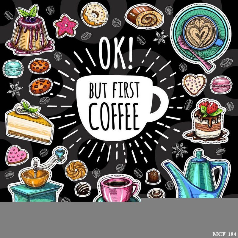 Tranh dán tường quán cà phê MCF-194